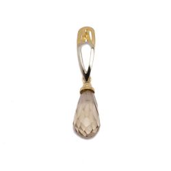 Pingente Gota Fum� em Ouro 18 Kilates - 21658